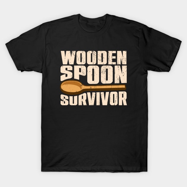 Wooden Spoon Survivor T-Shirt by Virly